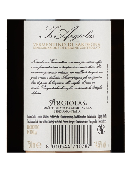 Is Argiolas Vermentino di Sardegna DOC