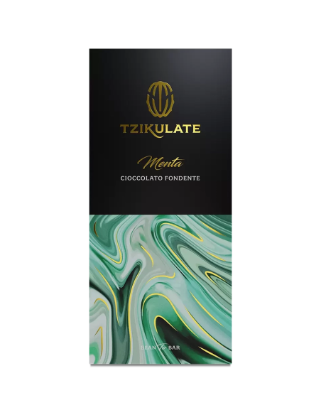 Menta Cioccolato artigianale fondente con ripieno al gusto di menta Tzikulate Menta Cioccolato artigianale fondente con ripieno al gusto di menta Tzikulate