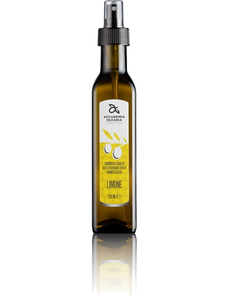 Olio Extravergine di Oliva Fruttato Aromatizzato al Limone Tappo Spray Accademia Olearia Oleificio Alghero