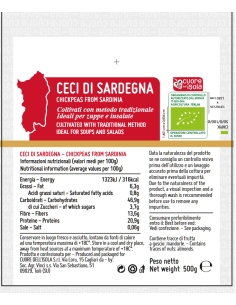 Cixiri Ceci Sardi Secchi Bio 500gr Mandorle di Sardegna 2