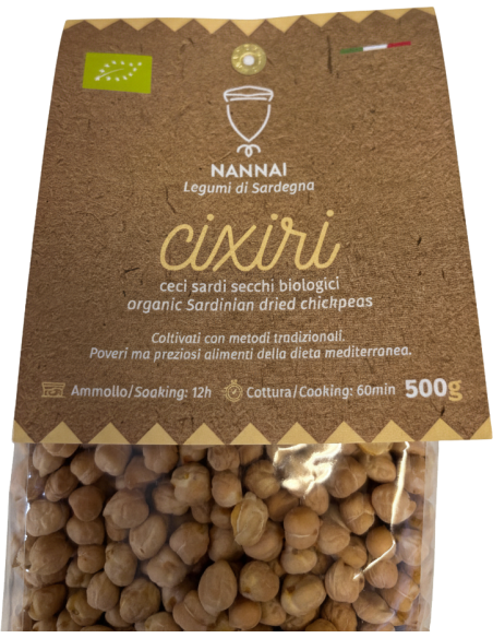 Cixiri Ceci Sardi Secchi Bio 500gr - Mandorle di Sardegna