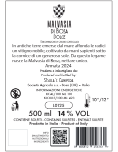 Malvasia di Bosa DOC Cantina S'Isula 'e Campeda 2