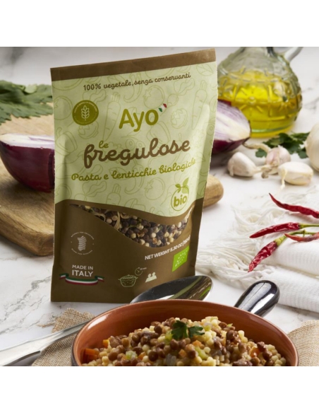 Le Fregulose Pasta e Lenticchie Biologiche Ayo Alimenti