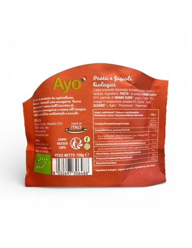 Le Fregulose Pasta e Fagioli Biologici - Ayo...