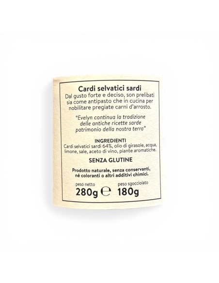 Cardi sardi selvatici sott'olio - Rosalba Delizie