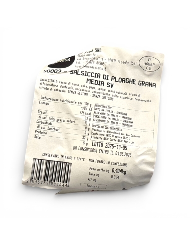 Salsiccia di Ploaghe al Finocchietto - Bonesa...