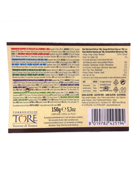 Torroncini Ricoperti di Cioccolato - Torronificio Tore
