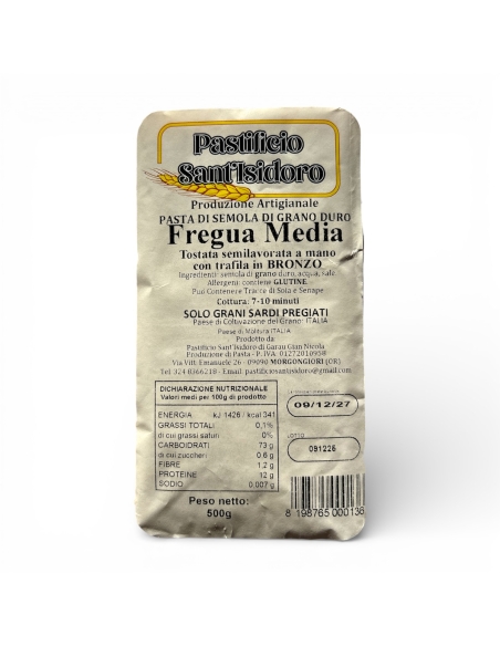 Fregola (Fregula - Fregua) sarda 100% grano sardo Pastificio Sant'Isidoro
