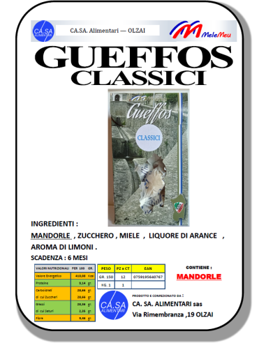 Gueffos - Guelfi Classici 150g